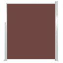 vidaXL Uttrekkbar sidemarkise 160 x 500 cm brun