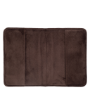 DARK Velvet Quilted Passport Cover Chocolate Brown