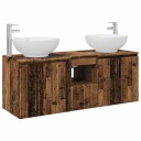 vidaXL Baderomsskapsett 3 stk. Gammelt tre 49,5 x 44,5 x 65 cm