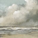 Misty Beach Poster Plakat / 100x100cm