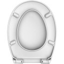 Adora 12402.20 Toalettsete hvit, soft close Universal,  stillbare plastbeslag (120-180 mm)