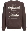 Jack & Jones Jornorrebro Typo Back Sweat Cn Jnr   Brown   152
