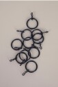 Hasta   Gardinring 10 stk/frp   Svart