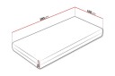 Arigna Fjærmadrass 100x200 cm -