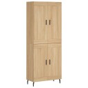  Highboard sonoma eik 69,5x34x180 cm konstruert tre