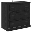  Serviesskap Svart Eik 70 x 35,5 x 67,5 cm Konstruert tre