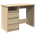  Skrivebord sonoma eik 102x50x75 cm konstruert tre
