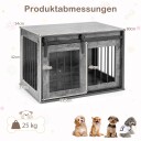 Northix Hundeburbord I Låvestil 80 cm Rustikk Brun