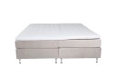 Venture Design Tällberg kontinental seng Beige fløyel 180 cm Medium & fast Beige