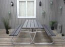 Benkesett Picnic Stabil   Askegrå