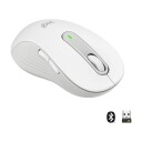 Logitech M650 Venstrehendt Trådløs Mus 4000 DPI Hvit Ergonomisk