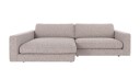 Rowico Home Duncan 3 seters sofa med sjeselong V Grå Max 180 258 x 150 x 78 cm Grå