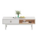 Sofabord HOME4YOU Iris 120x60x40 cm Hvit - hvit