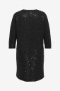 Only Carmakoma   Paljettkjole Carwham 3/4 V Neck Seq Midi Dress J   Svart