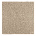 Teppe ZIZUR beige 120x120cm jute-utseende innendørs og utendørs 8721102837210