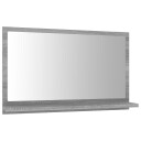 vidaXL Badespeil grå sonoma 60x10,5x37 cm konstruert tre