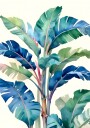 Tropical Banana Leaves Plakat / 21x30