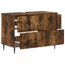 vidaXL Baderomsvaskeskap ZWOLLE Røkt Eik 82 x 41 x 58,5 cm