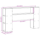  Hodegavl med oppbevaring voksbrun 135 cm heltre furu 8721158396464