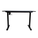 Skrivebord HOME4YOU Ergo Light med 1 motor 120x60x73-118 cm Svart - svart