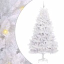 vidaXL Kunstig sammensatt juletre med 300 LED Hvit 240 cm PVC og stål