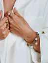 Bud to rose Paris Pearl Bracelet Gold   Gold   
