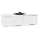 vidaXL Veggskuff hvit 60x26x18,5 cm sponplate
