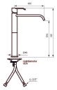 Tapwell Vic081 Krom Servantbatteri
