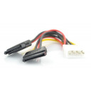 Molex strømledning   2x SATA   15cm