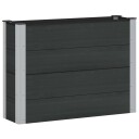 vidaXL Høybed Svart 100 x 30 x 72 cm WPC og Aluminium