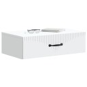 vidaXL Vegghengt Sidebord Hvit 59 x 34,5 x 17 cm Konstruert tre