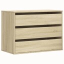  Kommode sonoma eik 80x41x58 cm konstruert tre