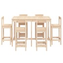 vidaXL Hagebarsett 7 deler heltre furu