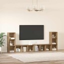  TV skap 4 pcs artisan eik 37 x 35 x 107,5 cm Ingeniørtre