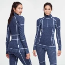 Kari Traa Smekker Halfzip Ullundertøy MARIN MARIN M
