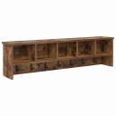  Vegghengt kleshenger Røkt eik 100 x 16 x 26 cm Konstruert tre