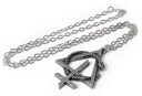 Alchemy Behemoth Opvs Contra Natvram Snake Symbol Pendant Hand Made Fine English Pewter 84014903