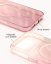 Ideal Of Sweden Clear MagSafe Mobildeksel for iPhone 17 Pro Max Rose Blush