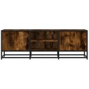  TV-benk røkt eik 120x35x41 cm konstruert tre og metall 8721102839009