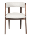 Trend Collection Sascha Spisestol – Valnøtt og Ecru Boucle