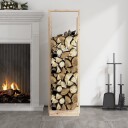 Vedstativ 33,5x30x110 cm - heltre furu
