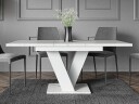 Nand Förlängningsbart Spisebord 120-160 cm Rektangulær - Hvit