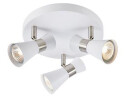 Marksløjd Folie taklampe 3-spot - Hvit/Nikkel farget