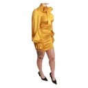 Dolce & Gabbana Skjede bodycon minikjole Gul XS