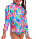 Funkita Badetop Utslett med et raserianfall Vest UV50+ Kil 3 år 98 Badetøy Flerfarget