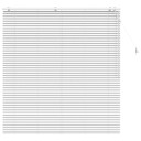 vidaXL Venetiansk persienne Hvit 145 x 160 cm 35 mm