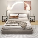 Sidebordlampe med 360° roterende arm og USB porter