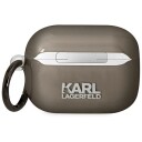 Karl Lagerfeld Karl Lagerfeld Klaphniktck Airpods Pro Deksel Svart/Svart Karl`S Head