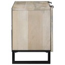  TV skap Hvit 160 x 30 x 30.5 cm heltre mango