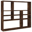 vidaXL Vegghylle r?kt eik 90x16x78 cm konstruert tre
